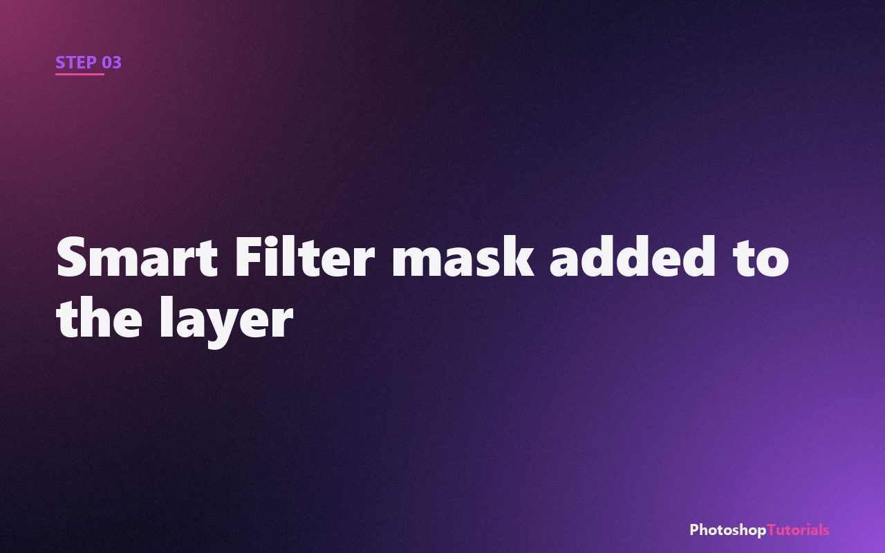 Screenshot: Smart Filter mask added to the layer